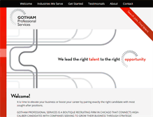 Tablet Screenshot of gothamprofessional.com